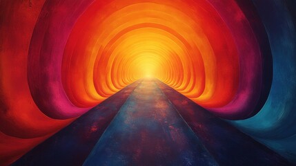 Leinwandbilder - 70s color gradient poster background retro wall decoration groovy trippy geometric shape vintage hippie wall art for interior decorative banner cover card