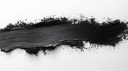 Leinwandbilder - abstract black ink brush strokes on white background,photo stock