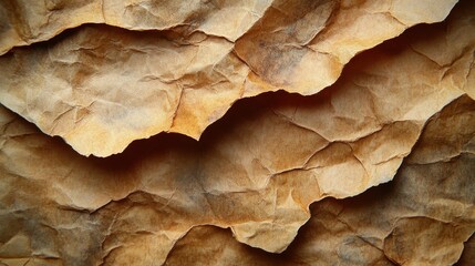 Poster - abstract crumpled and creased recycle brown paper texture background,stock photo