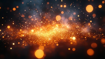 Fototapete - abstract gold glitter background with fireworks christmas eve new year and 4th of july holiday