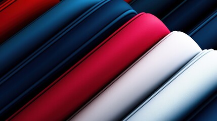 Wall Mural - abstract 3d design, vibrant colors, overlapping lines, dynamic background