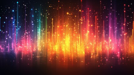 Fototapete - colorful sound wave vector background,audio spectrum for music or voice design element