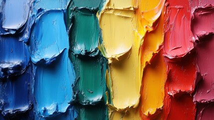 Leinwandbilder - colourful paint splash modern art colors green red yellow blue rainbow acrylic paint modern art background copy space backdrop fill texture copy space vivid,photo stock