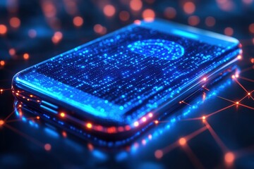 Fototapete - A Smartphone with a Crypto Payment Screen