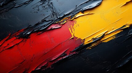 Leinwandbilder - detailed view showcasing black yellow,red colors in a vibrant background juneteenth,stock image