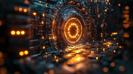 Aufkleber - fondo abstracto de un candado virtual entre redes y conexiones de internet concepto seguridad y tecnologia,photo stock