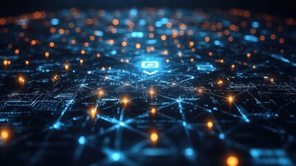 Fototapete - global it solutions network digital technology,stock photo