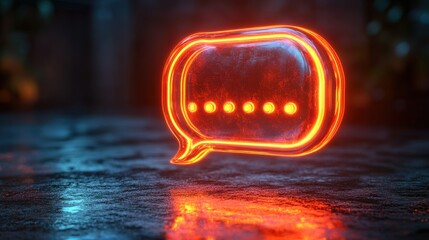Leinwandbilder - highlight color square speech bubble shape
