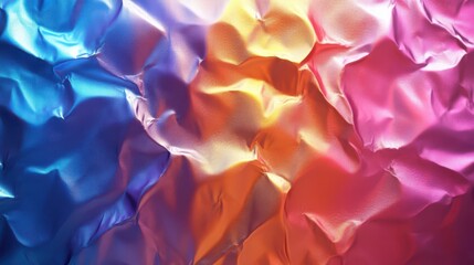 Aufkleber - holographic rainbow wrinkled foil iridescent texture abstract hologram background,stock image