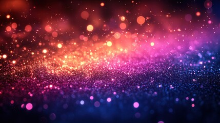 Poster - magical bokeh lights,glitter particles on soft background abstract festive holiday,celebration design iridescent colors cut out,photo stock