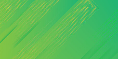 Abstract green background with diagonal lines. Green abstract background with geometric shapes and gradient effect background with copy space. Vector illustration for banner, presentation design.