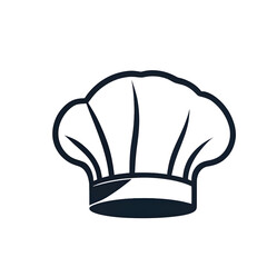 Poster - Modern design icon of a chef's hat symbolizing culinary arts isolated on a empty plain background