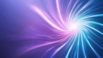 Wall Mural - magic abstract background with soft glowing lines and a vibrant purple blue gradient.