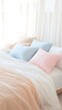 © kuli - Pastel Bedding Bedroom Scene