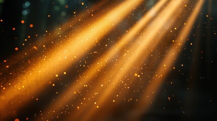 Poster - real dust particles floating in the air indoor,natural sun light,photo stock