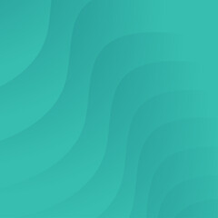 Abstract green tosca wave gradient background vector