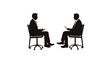 © Muhammadhamza - Modern Professional Job Interview Icon Design Isolated