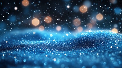 Aufkleber - sparkling blue winter background,snowflakes,stock photo