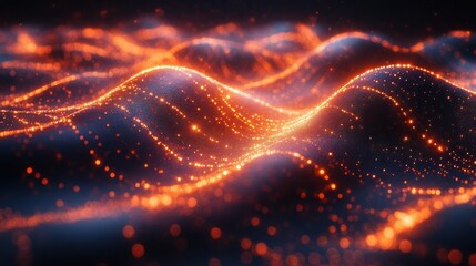 Leinwandbilder - technology background abstract line network