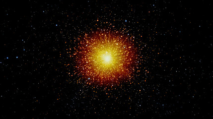 Wall Mural - bright star cluster shining in the dark universe background