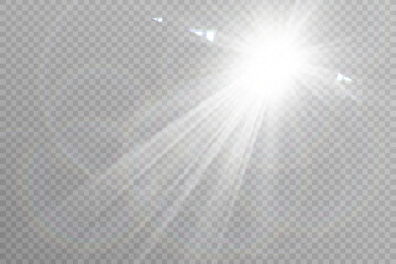 Aufkleber - Glowing star, sparkle, light streak, and shimmering particle on transparent background for overlays and magical effects.
