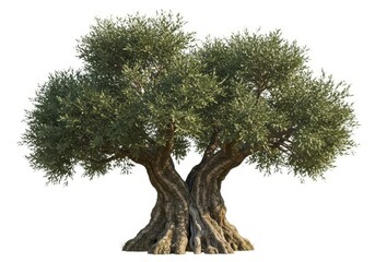 isolated olive tree image for design and nature concepts isolated on white background