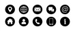 © Cali6ro - Contact information icons, vector for business card and website, vector 10 eps.