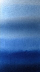 Wall Mural - Gradient Watercolor Wash Background in Blue Tones on Textured Paper Surface