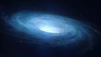 Wall Mural - 3D render of a wormhole in space