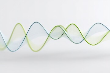 Wall Mural - colorful wave patterns create a captivating visual effect in a serene environment showcasing fluid m