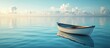 © Zue - A lone boat floats gently on a calm body of water