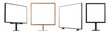 © PNGuin Studio - Mockup set of modern billboard stands, isolated on transparent cutout background