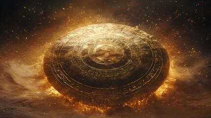 Wall Mural - ornate ancient shield