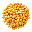 © MdKorban - Pile of chickpeas close up view on transparent background