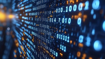 Abstract digital binary code stream