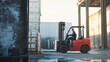 © Mcgui - Forklift driver loading construction materials at a site. Featuring logistics and precision