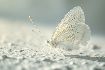 whitefly hovering small wings flapping quickly detailed macro close up soft lighting effect isolated