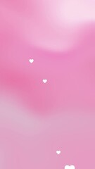 Wall Mural - pink girly wallpaper with hearts particle on a soft background. perfect for creating cute and femini