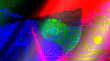 © tony - Circuit board, electronic components, circuits, wires, internal components of electrical appliances, chips, programs, technology, technological sense, gradient, various colors, creativity, coolness, p