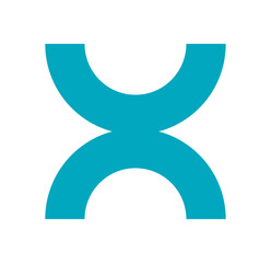 Wall Mural - Brutalist abstract shape icon. Bold symbol with flat elements. Contemporary design, Y2K aesthetic, potential for modern branding or creative projects.