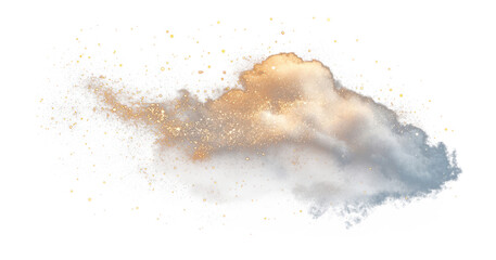 Wall Mural - png cloud shape sparkle light glitter night illustration astronomy.