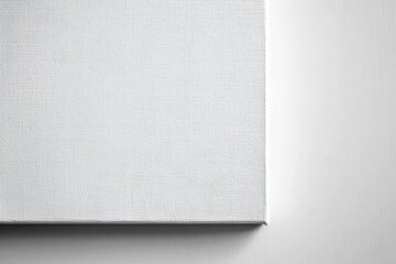 Wall Mural - minimalist blank canvas on a white surface for artistic projects