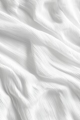 Wall Mural - soft white curved fabric texture with delicate pleats and shadows