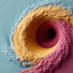 Poster - Climate Crisis Visualization Textural Satellite Hurricane Mapping with Immersive Topographic Design - Cutting-Edge Meteorological Data Storytelling