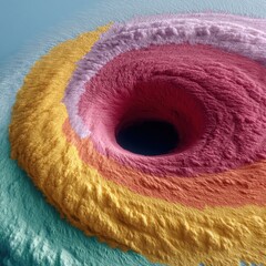 Poster - Climate Crisis Visualization Immersive Satellite Meteorology with Dynamic Color Gradient Hurricane Mapping - Next-Gen Environmental Data Storytelling