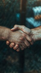 Leinwandbilder - Collaborative Consensus Intimate Professional Handshake Showcasing Authentic Leadership, Intercultural Communication, and Empathetic Business Negotiations in the Era of Global Connectivity