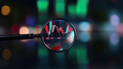 Leinwandbilder - Precision Fintech Insight AI-Powered Market Analysis Reveals Dynamic Algorithmic Trading Trends with Quantum Data Visualization Technology