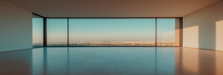 Poster - Minimalist Urban Sanctuary Dubai High-Rise Vista Framing Architectural Luxury, Expansive Panoramic Living with Cutting-Edge Design Perspective