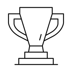 trophy line icon. award, success, achievement, sport, competition, medal, champion, winner, leadersh