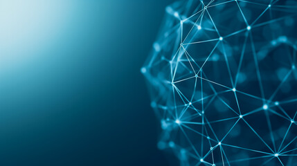 Wall Mural - connected world: a captivating network of interconnected nodes, pulsating with the vibrant energy of